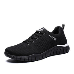 Men Tennis Shoes Comfort Gym Sport Shoes Stability Athletic Fitness Sneakers Flying Woven Air Mesh Shoes Chaussures Homme