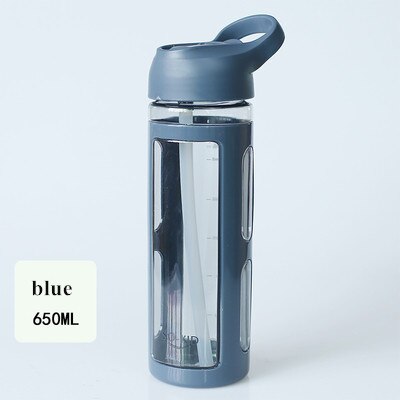 650ML Water bottle drink bottles For Tour Clambing Protein Shaker bottles Portable Leak-Proof Yoga Gym Fitness Drinking Bottle