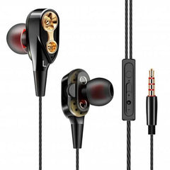 New Arrival QKZ CK8 Universal Dual Moving Coil Sports In-ear HiFi Sound Earphones with Mic