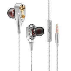 New Arrival QKZ CK8 Universal Dual Moving Coil Sports In-ear HiFi Sound Earphones with Mic