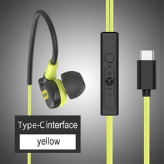 USB Type C Earphone Stereo Hi-Fi Ear Hook Sports Earbuds USB C Headset In-Ear with Micphone for Letv Xiaomi Oneplus Huawei