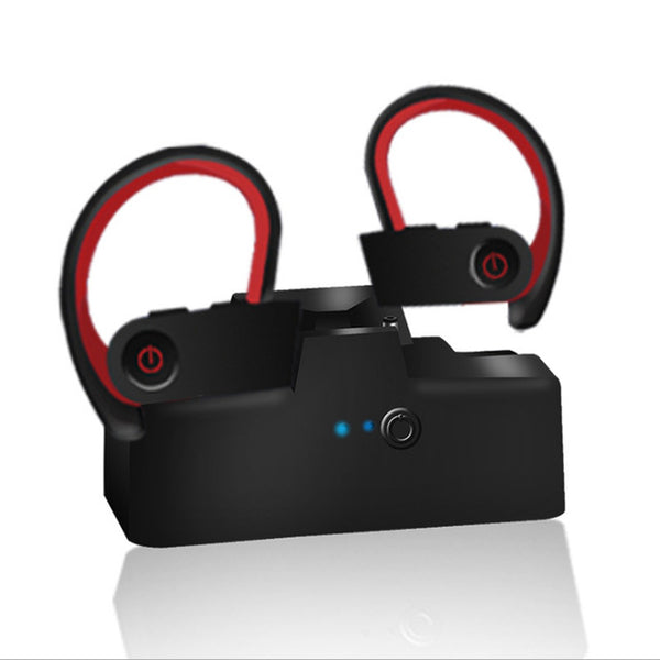 Wireless Bilateral Headphones with Charging Bin HD Intelligent Noise Reduction Sports Ear Hook FKU66