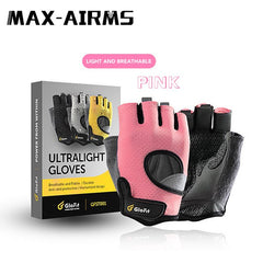 Maxairms 1 Pair Breathable Fitness Gloves Silicone Non-slip Gym Gloves Weightlifting Workout Dumbbell Bodybuilding Accessory