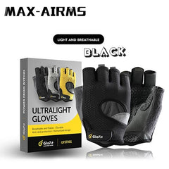 Maxairms 1 Pair Breathable Fitness Gloves Silicone Non-slip Gym Gloves Weightlifting Workout Dumbbell Bodybuilding Accessory