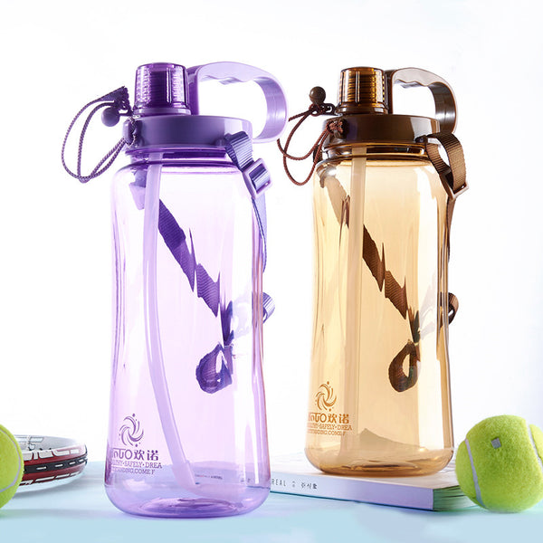 1.5L/2.0L Large Capacity Straw Water Bottles Outdoor Sports Camping Picnic Bicycle Kettle Gym Fitness Space Shaker Water Bottle