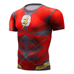 Superman Print Men's Compression Shirt Batman Slim Tights Cycling Base Level Gym Jersey Fitness Sports Underwear Apparel MMA