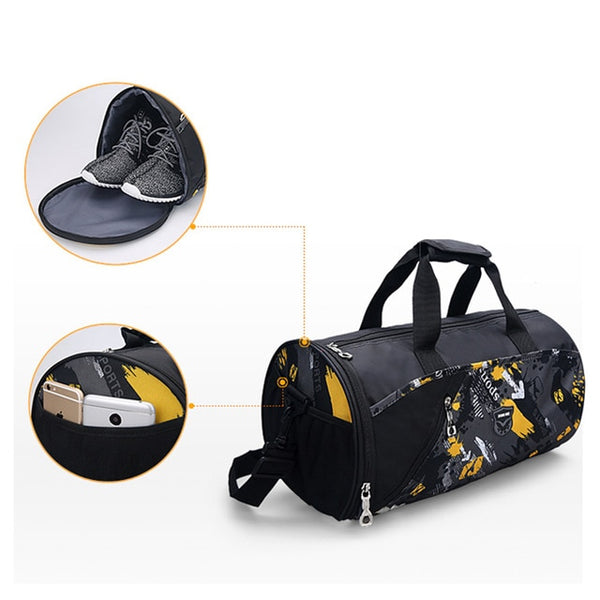 Sports Gym Bag Fitness For Women Men Bags Yoga Nylon Travel Training Ultralight Duffle Shoes Small Sac De Sport 2019 Tas XA6WA