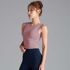 Yoga Tops Women Sexy Gym Sportswear Vest Fitness Tight Woman Clothing Sleeveless Running Shirt Quick Dry White Yoga Clothing