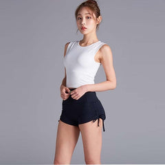 Yoga Tops Women Sexy Gym Sportswear Vest Fitness Tight Woman Clothing Sleeveless Running Shirt Quick Dry White Yoga Clothing