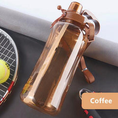 1500ml/2000ml Sports Water Bottles With Straw Gym Fitness Kettle Outdoor Camp Picnic Bicycle Cycling Sport Bottles Eco-Friendly