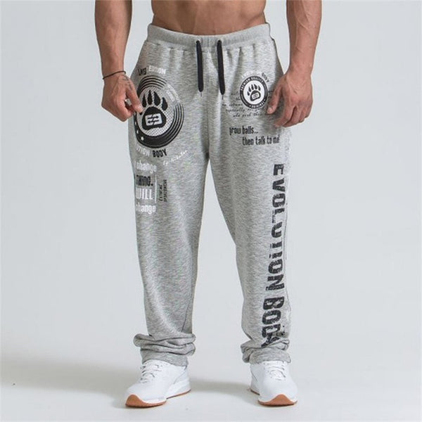 New Running Jogging Pants Men Cotton Soft Bodybuilding Joggers Sweatpants Harem Long Trousers Gym Fitness Sport Training Pants