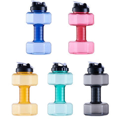 2.2L Dumbbells Shaped Plastic Big Large Capacity Gym Sports Water Bottle Outdoor Fitness Bicycle Bike Camping Garrafa Travel