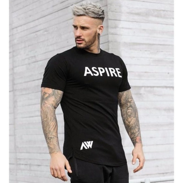 2018 Mens Athletic Apparel Sport jogging T-Shirt Quick Dry Fitness Running Gym Sports Short Sleeve round collar Tops