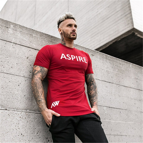 2018 Mens Athletic Apparel Sport jogging T-Shirt Quick Dry Fitness Running Gym Sports Short Sleeve round collar Tops