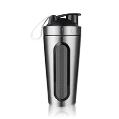 700ml Protein Shaker Stainless Steel Water Bottle Outdoor Gym Sports Fitness Training Drink Powder Milk Mixer My Water Bottle