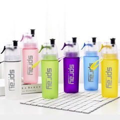 550ml New Design Spray Water Bottle BPA Free Leak-Proof Sport Bottles Outdoor Climbing Cycling Gym Drinkware