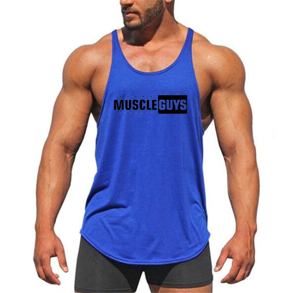 Muscle guys apparel bodybuilding tank tops fitness tank mens gyms clothes vest cotton sleeveless shirt regatas masculino