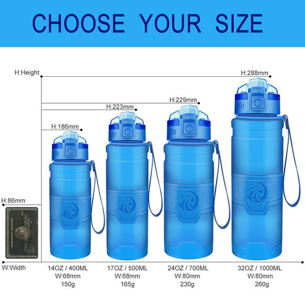Best Sport Water Bottle TRITAN Copolyester Plastic Material Bottle Fitness Gym Yoga For Kids/Adults Water Bottles With Filter