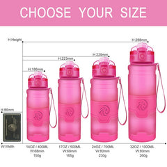 Best Sport Water Bottle TRITAN Copolyester Plastic Material Bottle Fitness Gym Yoga For Kids/Adults Water Bottles With Filter