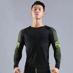 Men's Gym Fitness Apparel Sportswear Quick-drying Men's Running Compression Suits Tight Fitness Sports Suit Jogging Men Outdoor