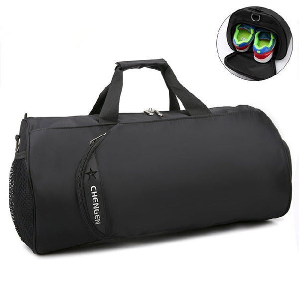 2019 New Waterproof Gym Bag Fitness Training Sports Bag Portable Shoulder Travel Bag Independent Shoes Storage sac de sport