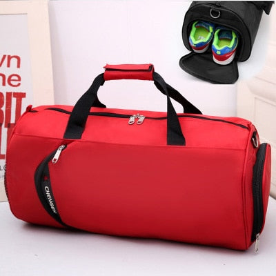2019 New Waterproof Gym Bag Fitness Training Sports Bag Portable Shoulder Travel Bag Independent Shoes Storage sac de sport