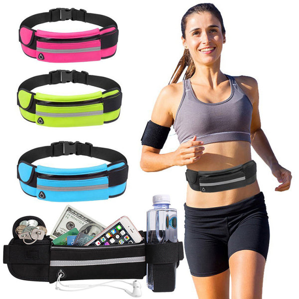 Outdoor running pockets waterproof anti-theft mobile phone holder jogging kettle belt men and women gym sports accessories